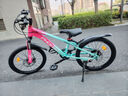 凤凰山地自行车男女变速山地车碟刹青少年儿童自行车学生单车 星际 蓝玫【变速+辐条轮】 20寸【适合125-160cm】 实拍图