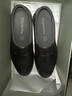 蜘蛛王男士皮鞋一脚蹬春秋商务休闲皮鞋真皮中老年爸爸鞋 48475 黑色 37 实拍图