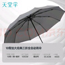 天堂 全自动雨伞三折 10骨加固一键开收易甩干简约晴雨伞 天际灰 实拍图
