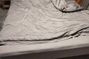 康尔馨五星级酒店床品A类60支纯棉贡缎简约四件套全棉被套 灰色1.5米床 实拍图