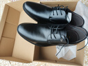 宜驰（EGCHI）皮鞋男士商务休闲正装英伦耐磨舒适通勤鞋子男 1618-G 黑色 43 实拍图