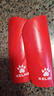 卡尔美（KELME）足球护腿板比赛训练护小腿减震加厚插板专业护具 红色 L 实拍图