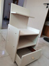 修乐床头柜简约现代家用卧室收纳柜2024新款床头置物架出租房用小柜子 【单抽】暖白色33*26*60cm 实拍图