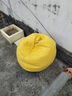 树浩懒人沙发可躺可睡休闲单人豆袋小沙发卧室阳台坐墩榻榻米狗窝躺椅 【中号-标准款】柠檬黄 实拍图