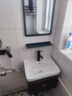 约龙（YUELONG）小户型太空铝浴室柜卫生间一体陶瓷洗脸盆柜组合洗手盆家用洗漱台 50cm 主柜+镜子 实拍图