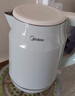 美的（Midea）电热水壶 2L大容量 1800W大功率速沸 双层防烫 304不锈钢无缝内胆 烧水壶电水壶 SH20M119 实拍图
