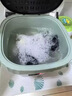 奥特优（AOTEYOU）迷你折叠洗衣机小型内衣内裤洗衣机清洗机专用洗袜子机洗袜子神器半全自动可脱水婴儿便携洗脱一体 【中号绿色】强劲电机+自动定式+排水管 实拍图