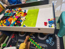 童梦乐儿童积木桌1-3岁积木游戏桌3-12岁兼容乐高大小颗粒多功能玩具桌 106桌+1椅+300大+汽车+滑道+乐园 实拍图
