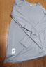 安踏（ANTA）速干T长袖t恤男士慢跑针织套头衫休闲跑步运动服 【速干透气】信鸽灰-1 S 实拍图