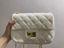 CHARLIE&KELLI CK品牌包包女包单肩包女上班通勤菱格链条小方包斜挎女生日礼物 白色【京仓配送 赠礼袋 】 实拍图