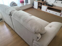 法莎蒂布艺沙发客厅现代简约直排三人位复古奶油云朵沙发雪尼尔 2.4米多人位 【时尚版雪尼尔婴儿绒】 实拍图
