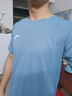 安踏（ANTA）冰丝速干运动套装男2025夏季新款透气短袖t恤男休闲健身跑步服饰 1204-4云霄蓝/基础黑 L/175 适合120-140斤 实拍图