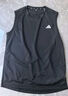 adidas简约速干舒适运动健身圆领背心男装夏季阿迪达斯官方 黑色   M   实拍图