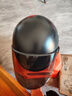 新日新日3C国标认证摩托电动车头盔男女四季通用骑行电瓶车半盔安全帽 混沌黑【防晒长镜】 3C新国标A类 实拍图