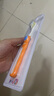 可优比（KUB）儿童牙刷3到6岁软毛牙刷6到12岁换牙期宝宝牙刷口腔清洁 美人焦橙 实拍图