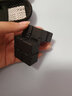 煦琪无限魔方合金创意减压玩具解压神器无线循环指尖方块生日互动 无限魔方黑色--磨砂款 实拍图