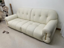 冬熊棉花糖真皮沙发法式奶油风客厅小户型轻奢白色钢琴键云朵沙发 【三人位2.2米】 头层真皮【旗舰版】凝胶记忆棉+6CM紫罗兰 实拍图