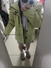 骆驼（CAMEL）三防冲锋衣户外登山服防风防水防污三合一运动外套 AD12263514X,青果绿,男女 抓绒 M 实拍图