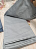 梦洁家纺 60S长绒棉四件套 纯棉贡缎高端素色床单被套 加大2米床 灰 实拍图