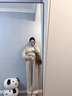 南叮雅格孕妇装秋季套装新款韩版长袖连帽拉链卫衣宽松长裤两件套新款秋装 杏色套装 M 80-115斤 实拍图