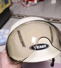 野马（YEMA）3C认证359S电动摩托车头盔男女夏天防晒轻便式半盔电瓶车安全帽 夏季 均码 米白色+咖色短镜 实拍图