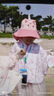 Kocotreekk树儿童防晒帽防紫外线大帽檐夏宝宝遮阳帽男童女童渔夫太阳帽子 实拍图
