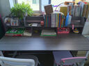 悦美妙电脑桌台式学生简易书桌书柜书架一体写字桌子家用办公学习桌 【单桌款】欧文莱灰色140*60cm 实拍图