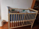 复兴乐FORSUNNY婴儿床可移动拼接床实木无漆多功能升降无缝连接宝宝床新生儿边床 进口松木+床围软包+椰棕床垫+蚊帐 婴儿用品哄睡神器全实木婴儿床0-3岁6岁适用母婴必备 实拍图