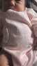 贝瑞加（Babyprints）新生儿包屁衣2件装婴儿连体衣纯棉秋冬内衣初生宝宝三角哈衣 粉59 实拍图