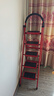 熊居 梯子家用折叠室内楼梯人字梯多功能加厚碳钢步梯爬梯便携 升级安全卡扣*红色五步梯 实拍图