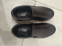 回力一脚蹬男鞋秋季皮面男士休闲皮鞋子男青中年厨房师工作防滑防水鞋 黑色 38 实拍图