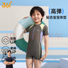 361°儿童泳衣男女童2025新款分体宝宝男女孩专业训练泳装游泳衣 5003蓝绿色 110 身高95-105cm体重20-30斤 实拍图