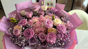 冉子花坊鲜花速递粉玫瑰百合向日葵混搭花束生日礼物全国同城配送真鲜花 韩式紫玫瑰绣球混搭花束 实拍图