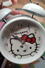 正港（ZGO）xHelloKitty儿童闹钟学生女孩床头夜光小闹钟懒人起床专用090白色 实拍图