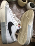 耐克NIKE运动板鞋男复刻BLAZER LOW运动鞋DZ2544-100白黑42 实拍图