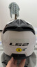 LS2新款摩托车头盔四分三盔电动助力车四季大尾翼大码男女半盔OF608 闪光白 L(建议55-56CM) 实拍图