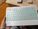 栢启歆无线蓝牙键盘鼠标套装 适用ipad小米华为苹果VIVOPPO平板小女生妙控办公静音手机笔记本电脑外接 10寸无线键盘绿色+双模蓝牙鼠标【送数据线】 实拍图
