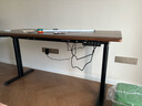 木藝生电动升降架子桌腿双电机可调节升降电脑桌站立支架办公书桌桌子腿 椭圆双电机线槽款黑适1.1-2米板 加厚钢架 实拍图
