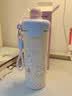 畅印水杯女新款2025高颜值保温杯大容量吸管杯学生上学专用冰霸茶杯子 小白狗【带提绳】 600ml 实拍图
