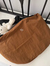 沐霓质感好棒韩国博主风牛角包斜挎包超轻大容量可单肩斜挎饺子包 棕色 实拍图