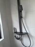 JOMOW淋浴花洒套装增压家用浴室恒温花洒智能数显沐浴淋浴全套钢琴按键 X8枪灰色【冷热四档】增压数显 实拍图