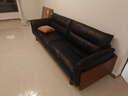 林氏家居新中式进口橡木实木沙发客厅新款小户型真皮沙发LH122K3 实拍图