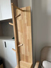 唯博思实木穿衣镜全身镜子落地镜一体家用卧室可旋转衣帽架多功能置物架 原木色【B58底盘款40cm】 实拍图