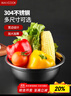 美厨（maxcook）加厚304不锈钢汤盆24CM 洗菜盆调料盆和面盆MCWATP24 加宽加深 实拍图