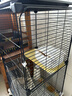 宠趣汇龙猫松鼠笼子柜笼超大号多层加密家用大别墅花枝鼠密袋鼬专用笼子 带轮2层【37_37_82】 基础款【托盘+爬梯+笼子】 实拍图
