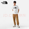 北面（The North Face）【经典款】短袖T恤男宽松棉质半袖户外休闲舒适透气春夏上新款 米白色 L /175 实拍图