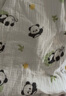 安可新婴儿7A抗菌全棉邹布浴巾 新生儿吸水洗澡纱布盖毯萌熊猫100cm 实拍图