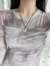 中国黄金（CHINA GOLD）和田玉玛瑙吊坠男女平安扣玉石国风项链七夕生日礼物送女友妈妈 和田玉平安扣（约20mm）+红玛瑙【品牌礼盒】 实拍图