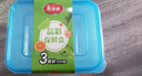 美丽雅 一次性饭盒580ml*4套 食品级保鲜野餐分装打包餐盒带盖可微波 实拍图