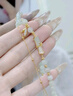 央创时尚【中国黄金】竹节手链女生日礼物女生和田玉手串送老婆女友银925 实拍图